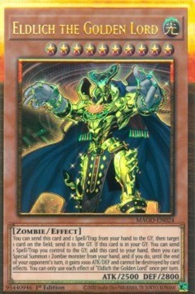 Eldlich the Golden Lord (MAGO-EN024) - Premium Gold Rare