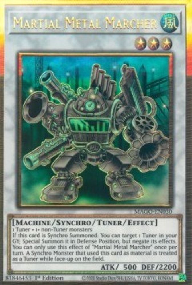 Martial Metal Marcher (MAGO-EN030) - Premium Gold Rare