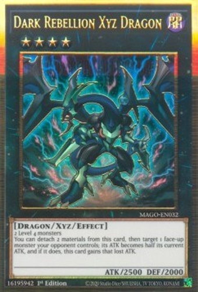 Dark Rebellion Xyz Dragon (MAGO-EN032) - Premium Gold Rare