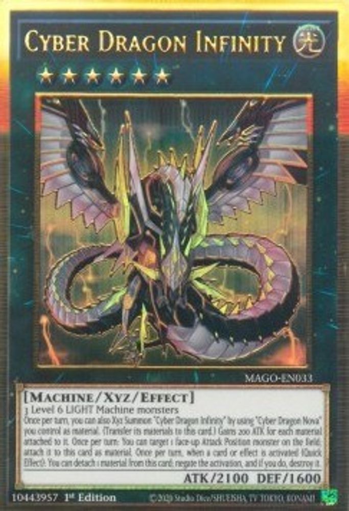 Cyber Dragon Infinity (MAGO-EN033) - Premium Gold Rare