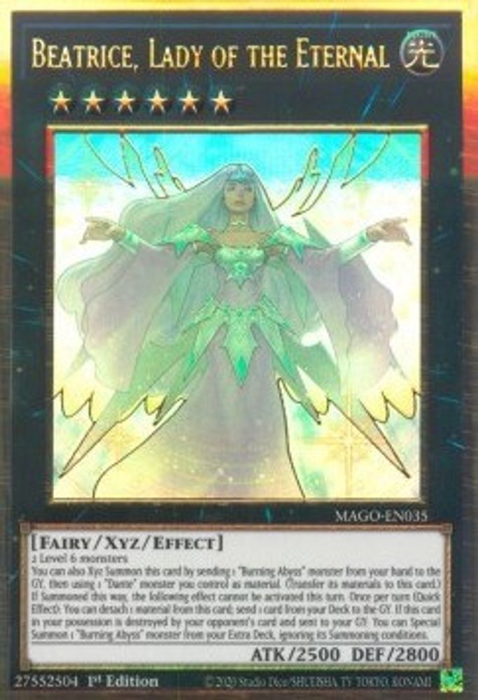 Beatrice, Lady of the Eternal (MAGO-EN035) - Premium Gold Rare