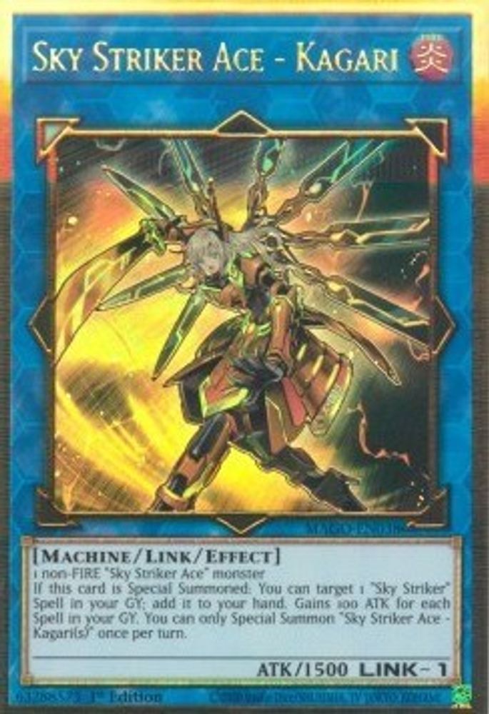Sky Striker Ace - Kagari (MAGO-EN038) - Premium Gold Rare