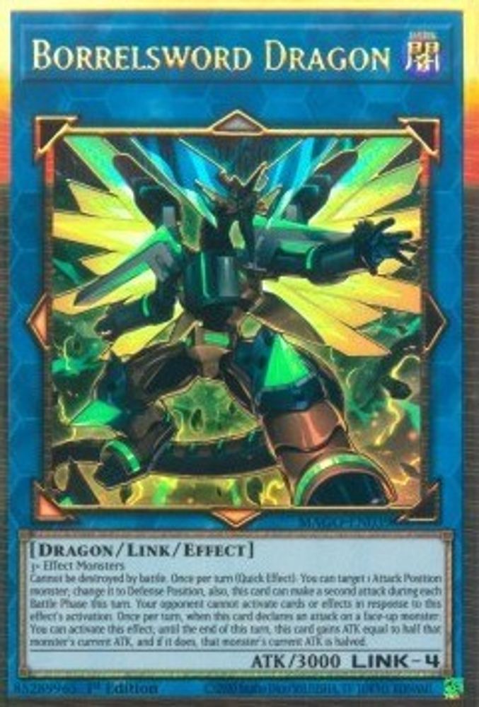Borrelsword Dragon (Alternate Art) (MAGO-EN039) - Premium Gold Rare