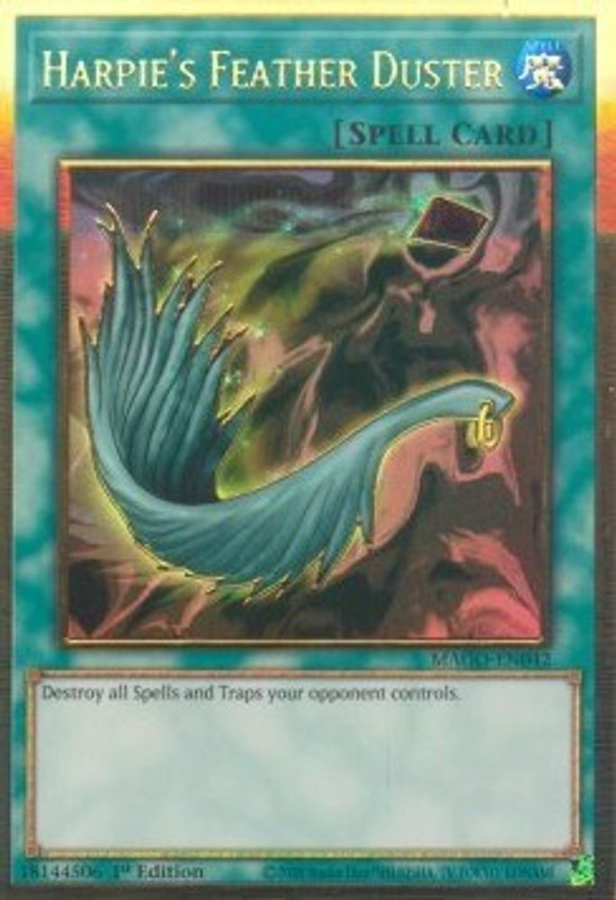 Harpie's Feather Duster (MAGO-EN042) - Premium Gold Rare