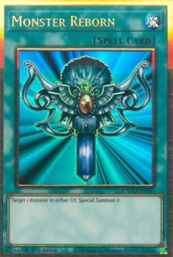 Monster Reborn (MAGO-EN045) - Premium Gold Rare