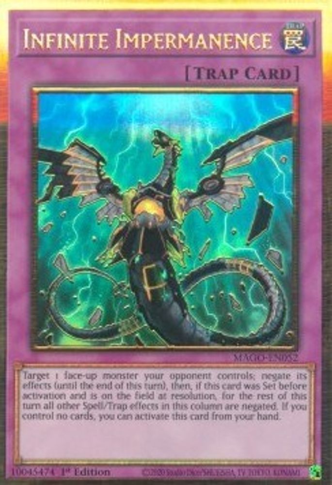 Infinite Impermanence (MAGO-EN052) - Premium Gold Rare
