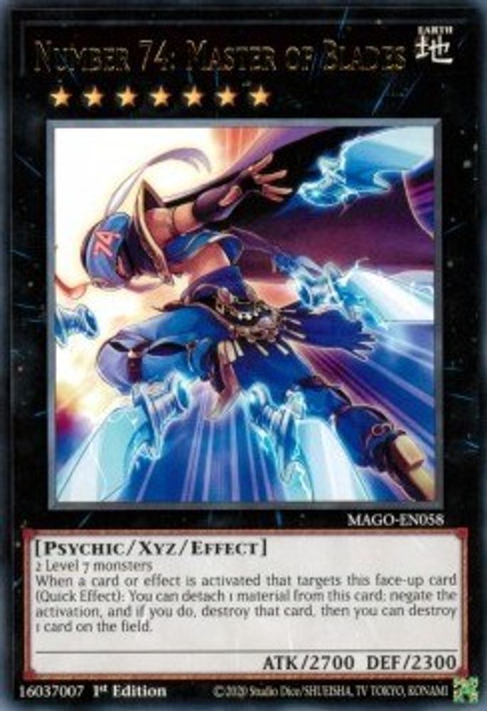 Number 74: Master of Blades (MAGO-EN058) - Rare