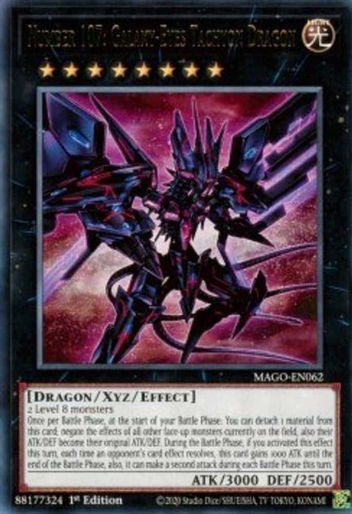 Number 107: Galaxy-Eyes Tachyon Dragon (MAGO-EN062) - Rare