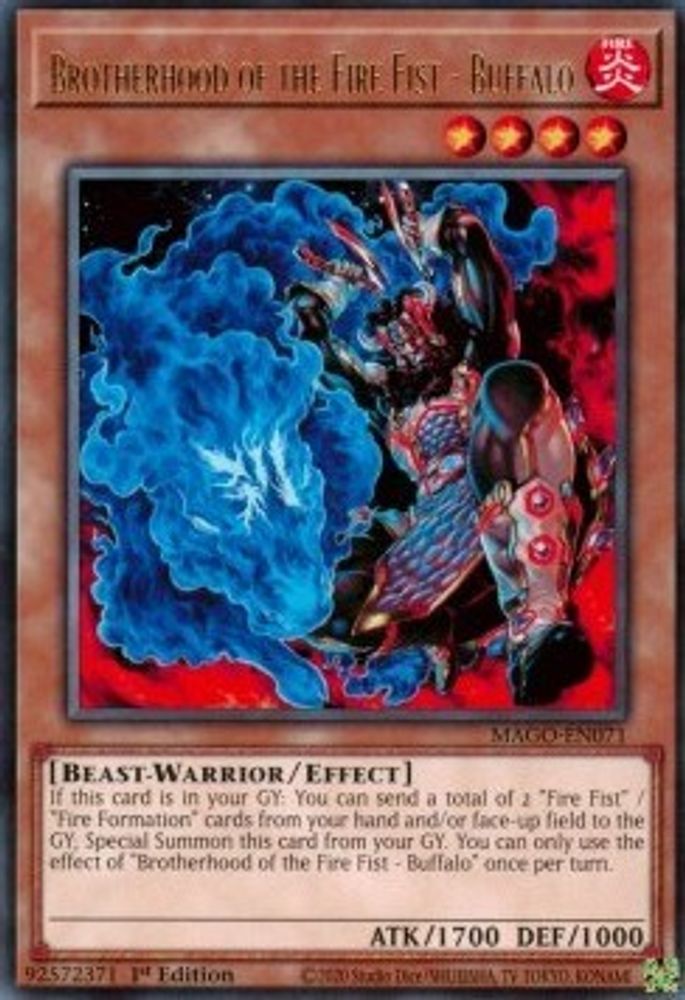 Brotherhood of the Fire Fist - Buffalo (MAGO-EN071) - Rare