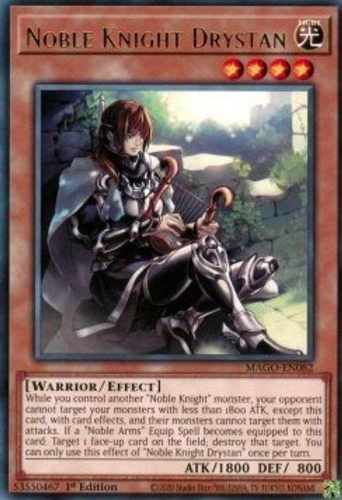 Noble Chevalier Drystan [MAGO-EN082] Rare 