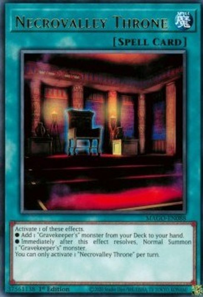 Necrovalley Throne (MAGO-EN088) - Rare