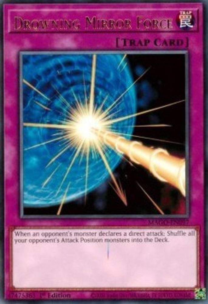 Drowning Mirror Force (MAGO-EN097) - Rare