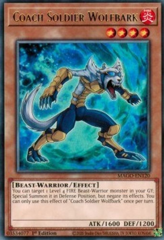 Coach Soldier Wolfbark (MAGO-EN120) - Rare