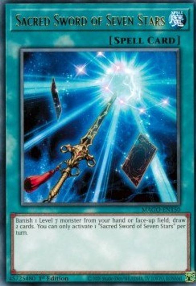 Sacred Sword of Seven Stars (MAGO-EN150) - Rare