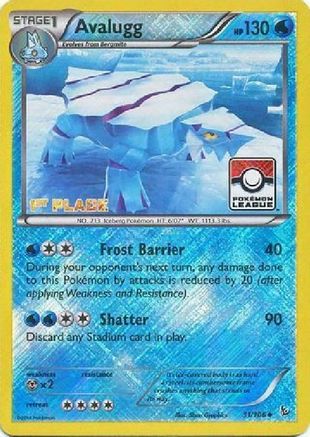 Avalugg (31/106) (Promo de la Ligue 1ère place) [XY : Flashfire] 