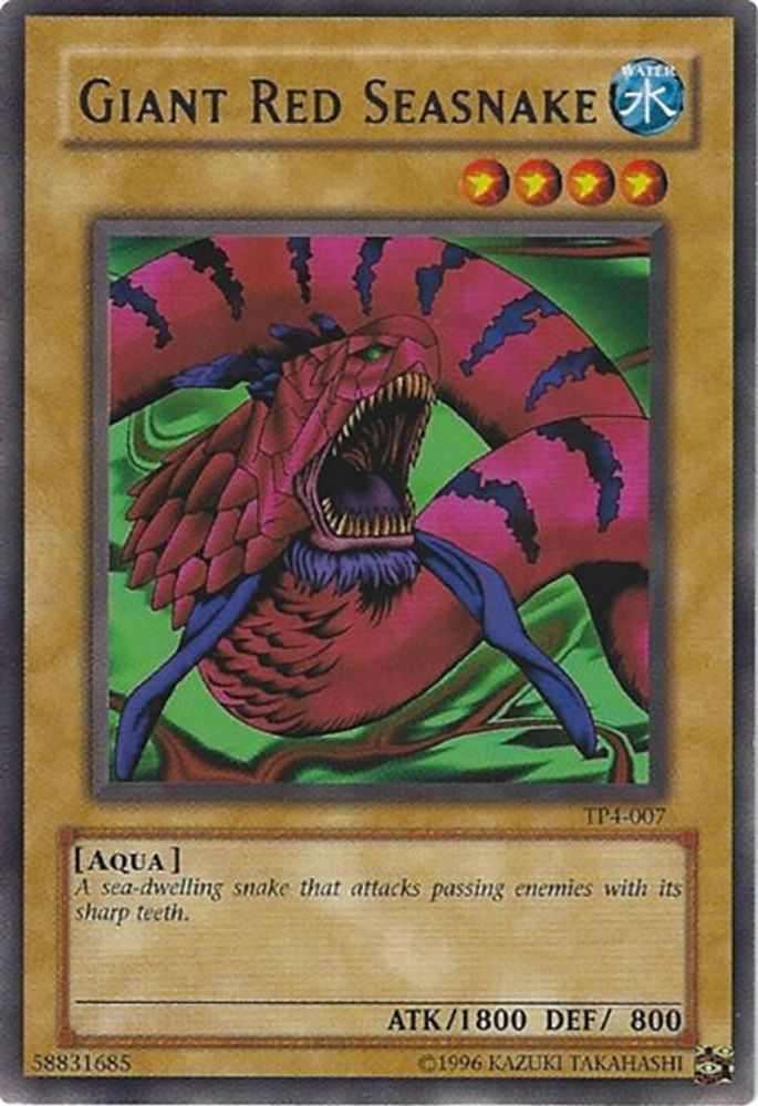 Giant Red Seasnake (TP4-007) - Rare