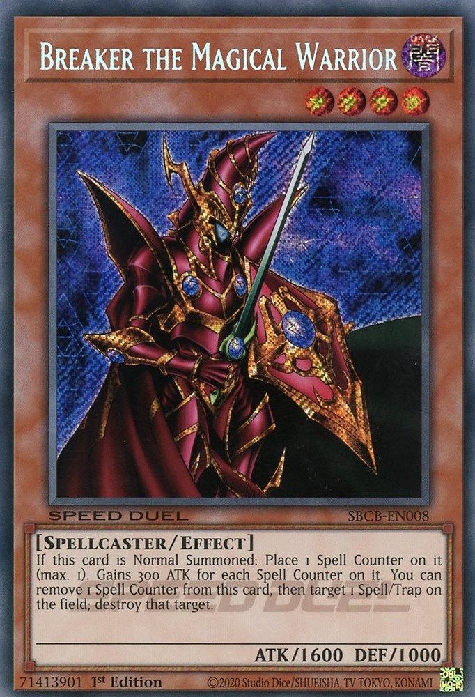Breaker the Magical Warrior (Secret) (SBCB-EN008) - Secret Rare