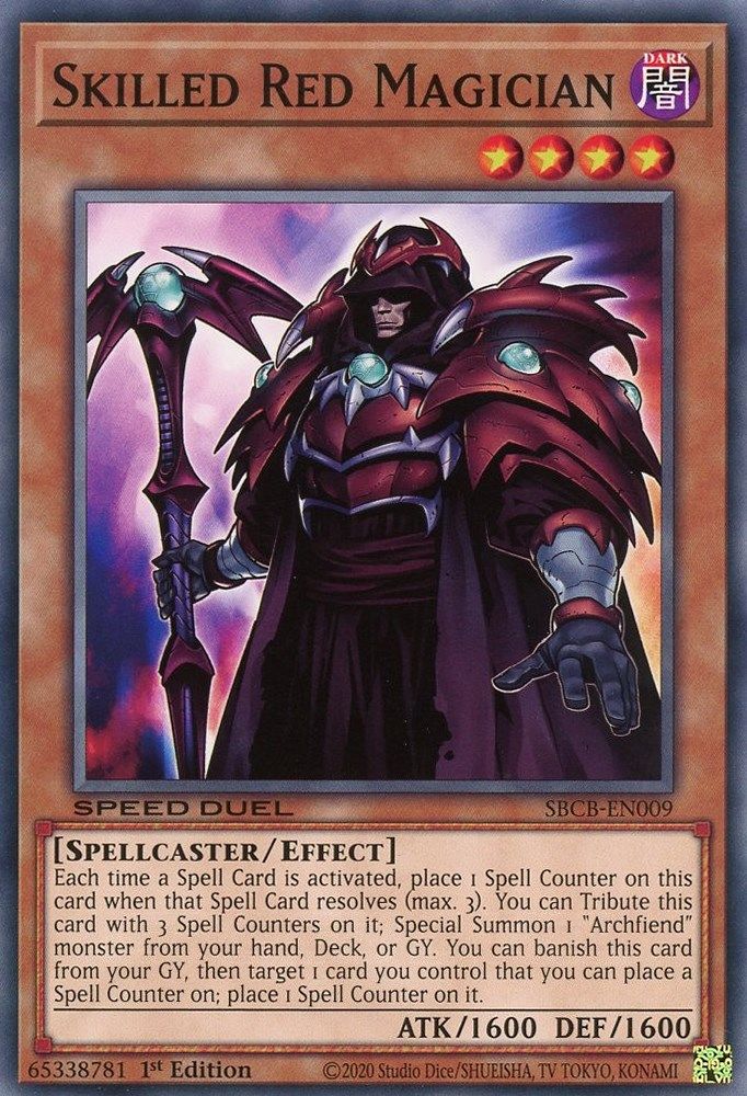 Skilled Red Magician (SBCB-EN009) - Common