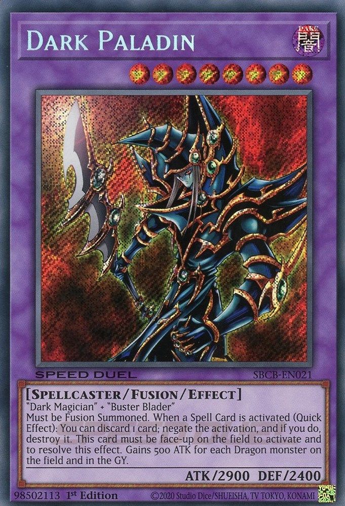 Dark Paladin (Secret) (SBCB-EN021) - Secret Rare