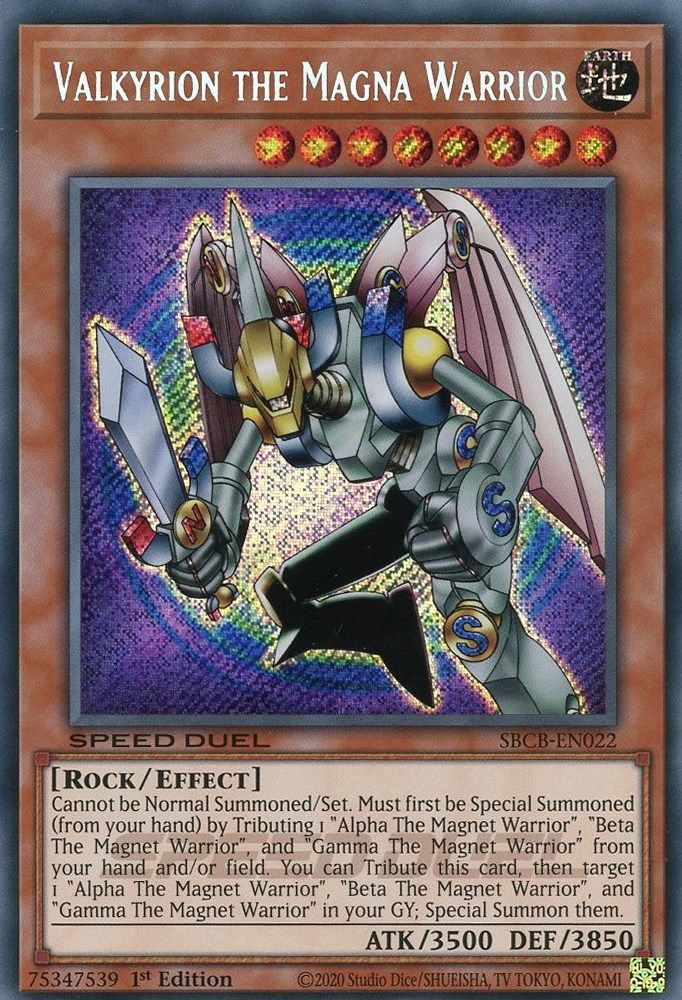 Valkyrion the Magna Warrior (Secret) (SBCB-EN022) - Secret Rare