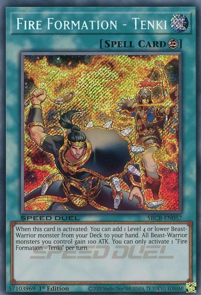 Fire Formation - Tenki (Secret) (SBCB-EN057) - Secret Rare