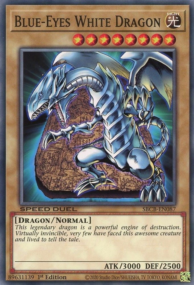Blue-Eyes White Dragon (SBCB-EN087) - Common