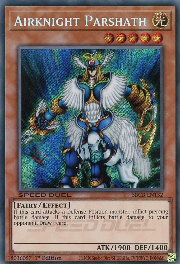 Airknight Parshath (Secret) (SBCB-EN132) - Secret Rare