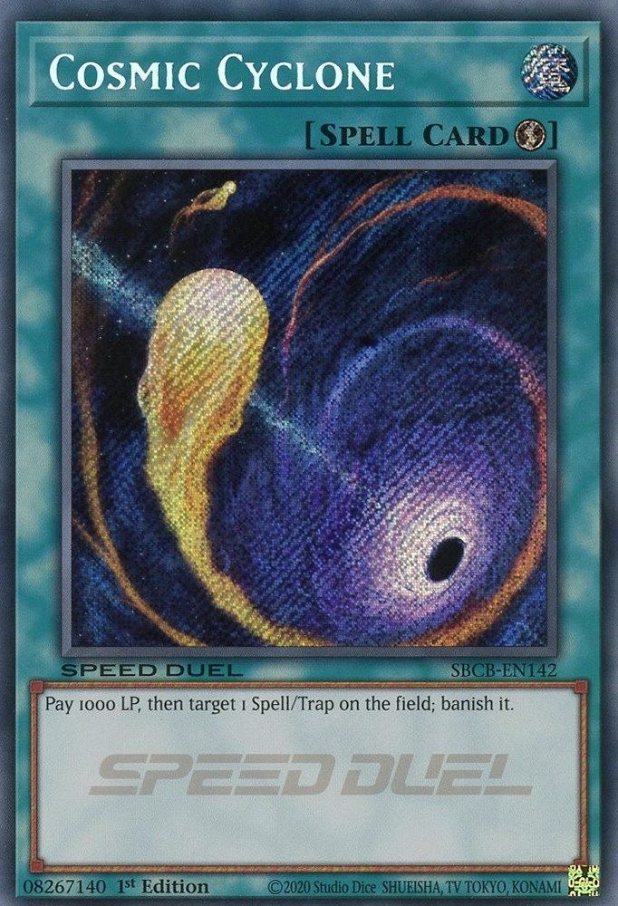 Cosmic Cyclone (Secret) (SBCB-EN142) - Secret Rare
