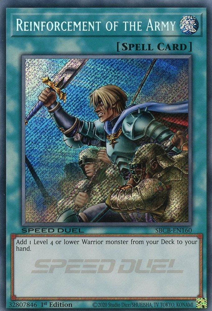Renforcement de l'Armée (Secret) [SBCB-EN160] Secret Rare 