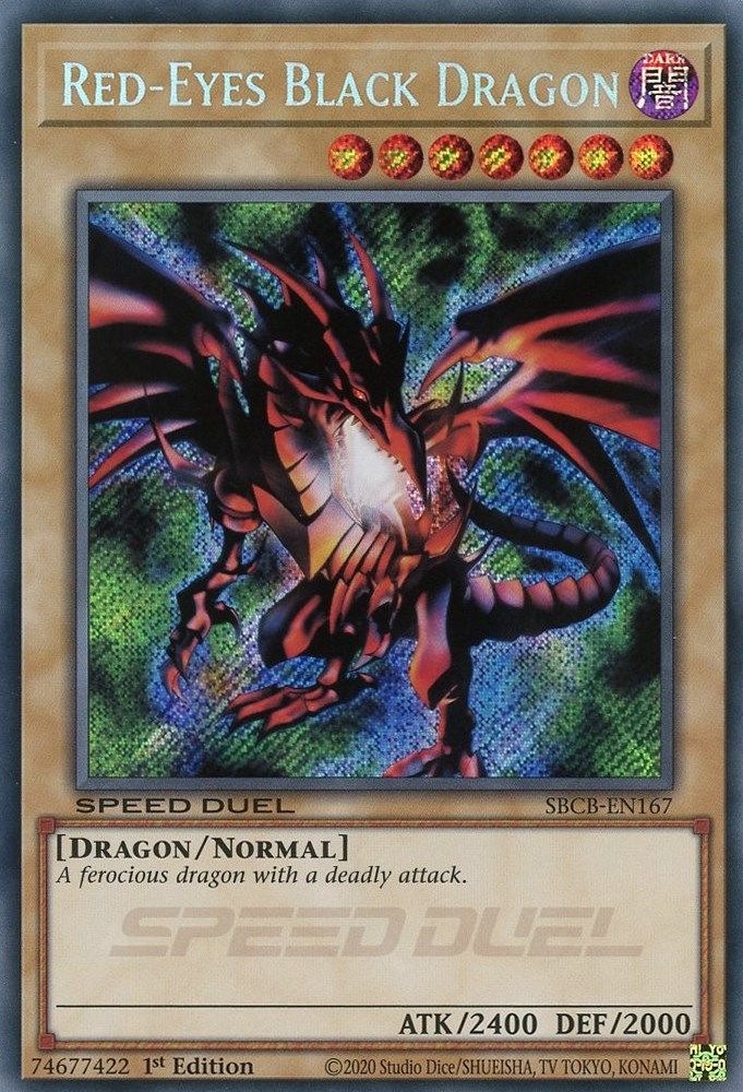 Red-Eyes Black Dragon (Secret) (SBCB-EN167) - Secret Rare