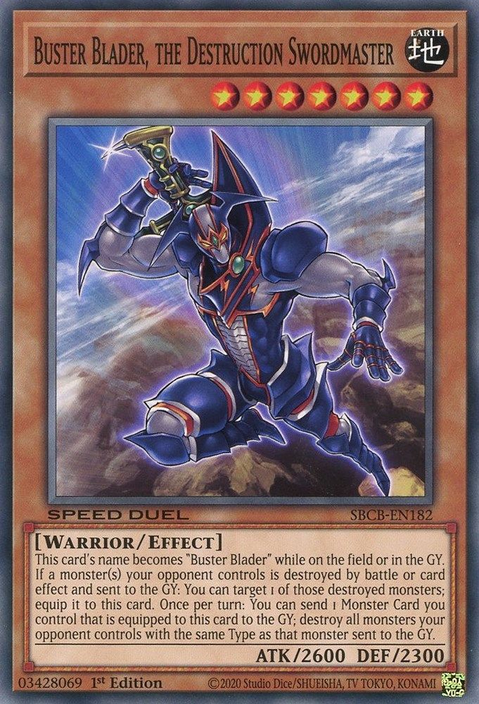 Buster Blader, the Destruction Swordmaster (SBCB-EN182) - Common