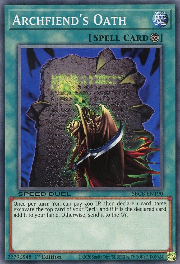 Archfiend's Oath (SBCB-EN190) - Common