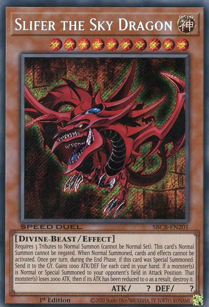 Slifer the Sky Dragon (SBCB-EN201) - Secret Rare