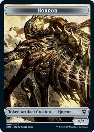 Horror // Zombie Double-Sided Token (CMR-10 // 6) - Commander Legends Foil