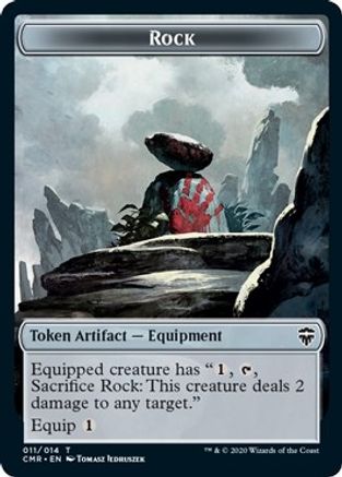 Rock // Spirit Double-Sided Token (CMR-11 // 3) - Commander Legends Foil
