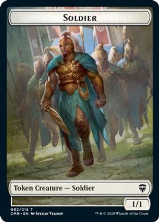 Soldier // Zombie Double-Sided Token (CMR-2 // 6) - Commander Legends Foil