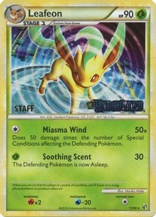 Leafeon - 17/90 (Prerelease) [Staff]/90  - Holofoil - Promo