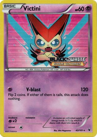 Victini - 43/101 (Prerelease)/101  - Holofoil - Promo