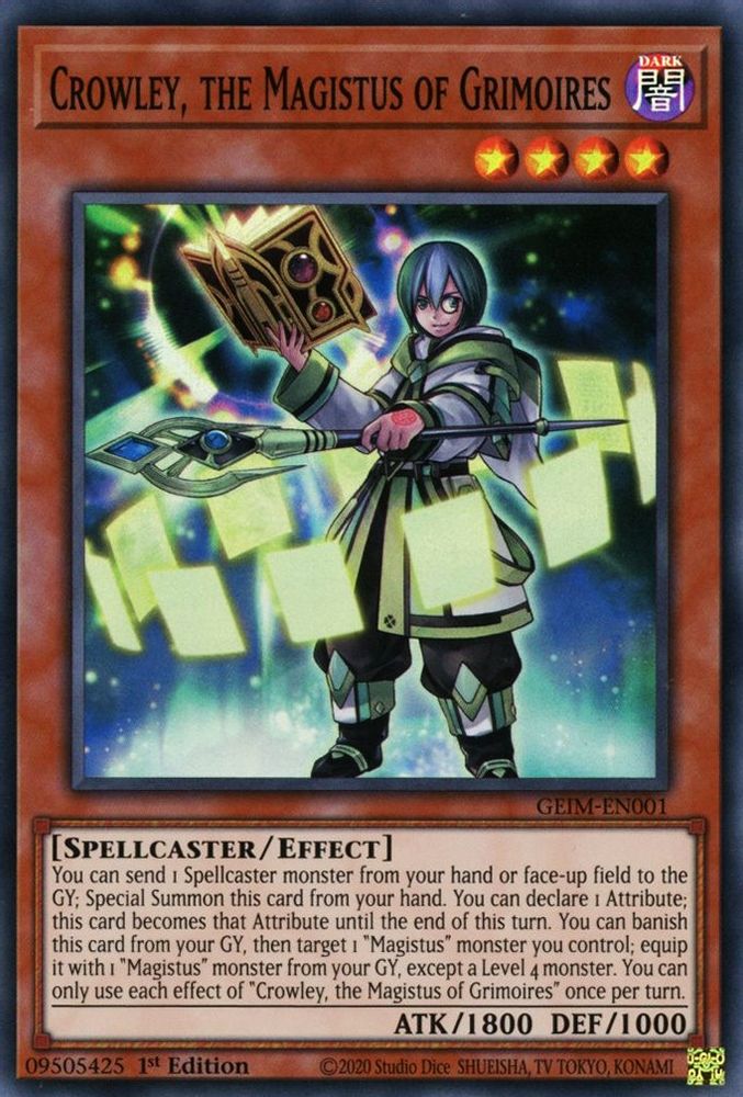 Crowley, the Magistus of Grimoires (GEIM-EN001) - Super Rare