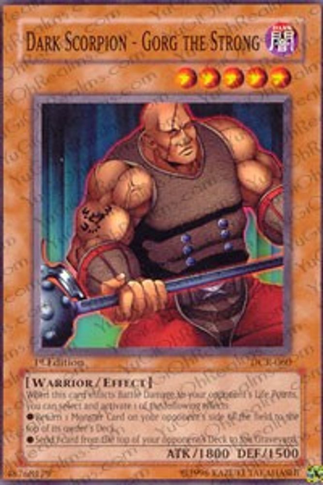 Dark Scorpion - Gorg the Strong (DCR-060) - Common