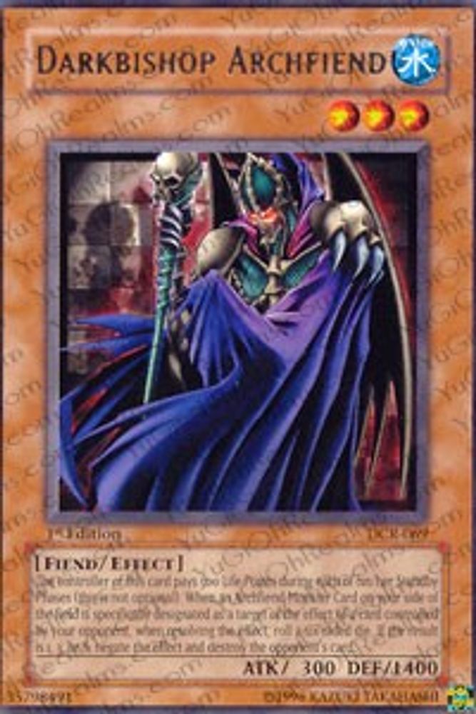 Darkbishop Archfiend (DCR-069) - Rare