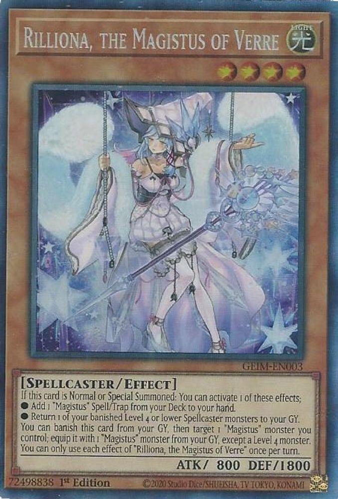 Rilliona, the Magistus of Verre (CR) (GEIM-EN003) - Collector's Rare