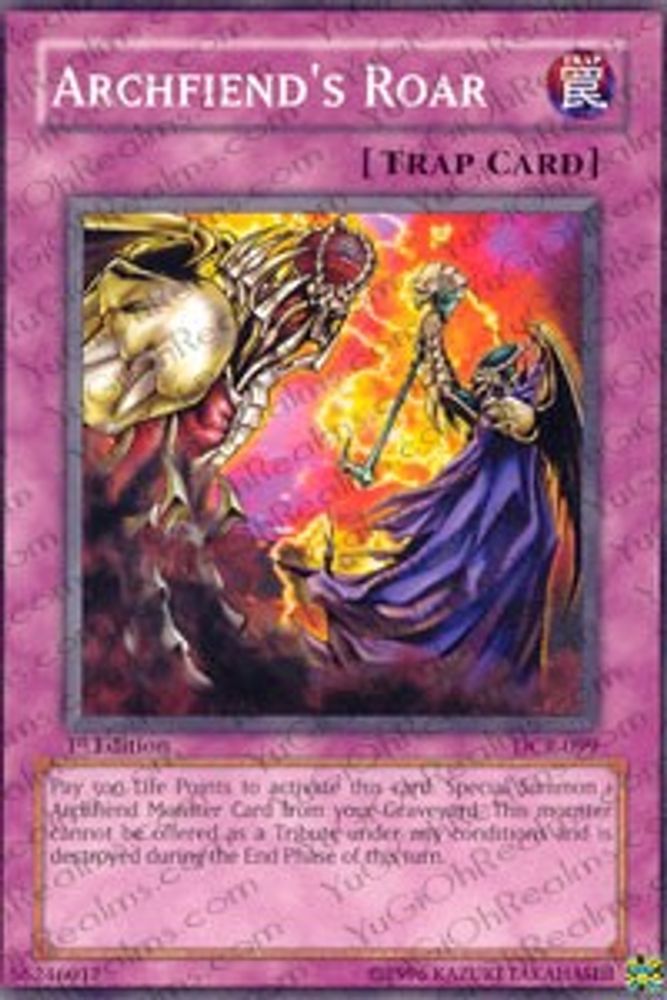 Archfiend's Roar (DCR-099) - Common