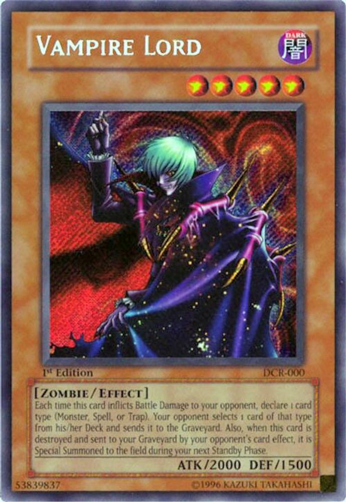 Vampire Lord (DCR-000) - Secret Rare