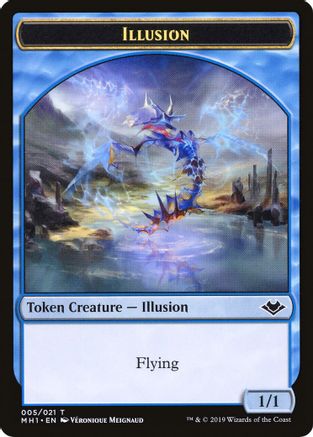 Illusion // Bear Double-Sided Token (MH1-5 // 11) - Modern Horizons