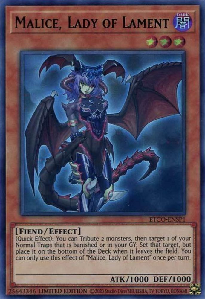 Malice, Dame des Lamentations (UR) [ETCO-ENSP1] Ultra Rare 