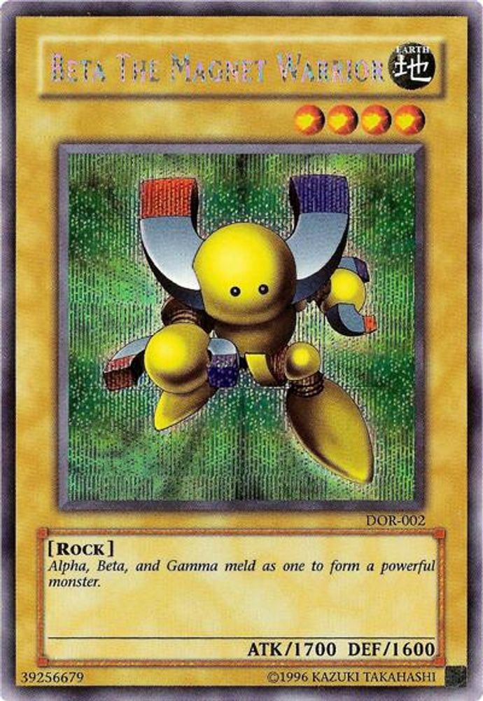 Beta the Magnet Warrior (DOR-002) - Secret Rare