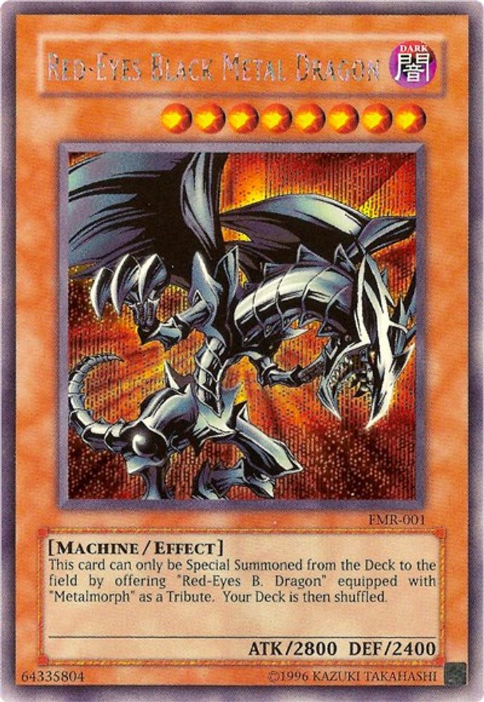 Red-Eyes Black Metal Dragon (Forbidden Memories) (FMR-001) - Prismatic Secret Rare
