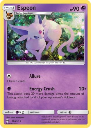 Espeon (Cosmos Holo) 089/214  - Holofoil - Promo
