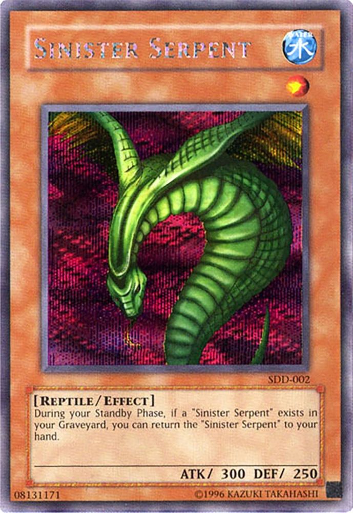 Sinister Serpent (SDD-002) - Prismatic Secret Rare